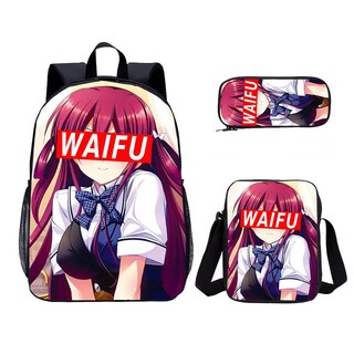 Foto 1 | Foto 1 | Set De Mochilas Escolares Waifus Anime De 3 Piezas Mochila De 17 Pulgadas - Venta Internacional.