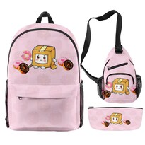 Bolsa Escolar Lankysboxes Con Estampado 3d De Anime Para Niños 3 Unidades - Venta Internacional.