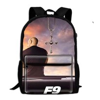Mochila Escolar Fast Furious Kid Anime Oxford 31 X 14 X 47 Cm - Venta Internacional.