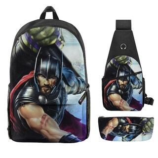 Foto 1 | Foto 1 | Set De Mochilas Thors Anime De 3 Piezas Para Niños Mochila Escolar - Venta Internacional.