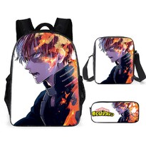 Set De Mochilas Anime School Mys Heros Academias Para Niños 3 Unidades - Venta Internacional.