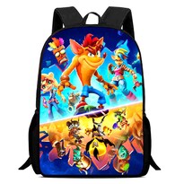 Mochila Escolar Crash Bandicoot Anime Para Niños - Venta Internacional.
