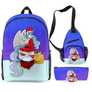 Foto 1 | Foto 1 | Set De 3 Mochilas Escolares Navideñas Con Estampado 3d Para Niños - Venta Internacional.