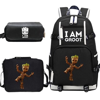 Foto 1 | Foto 1 | Set De Mochilas Baby Groot Anime School Guardians Galaxys 3 Piezas - Venta Internacional.