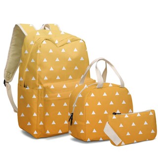 Foto 1 | Foto 1 | Set De Mochilas Con Estampado De Triángulos De Anime De Demons Slayers Para Niños - Venta Internacional.