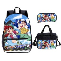 Juego De Mochilas Escolares De Anime 4wdss Con Bolsa De Almuerzo Y Bolsa Para Lápices - Venta Internacional.