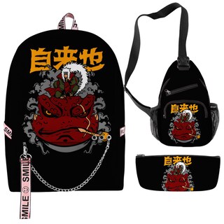 Foto 1 | Foto 1 | Set De Mochilas Con Estampado 3d Anime School Jiraiya Para Niños (3 Piezas) - Venta Internacional.