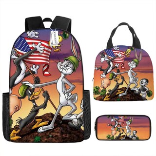 Foto 1 | Foto 1 | Juego De Mochilas Looney Tunes Anime 3 Piezas Para Niños Mochila Escolar - Venta Internacional.