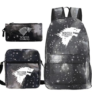 Foto 1 | Foto 1 | Juego De Mochilas Escolares De Games Ofs Thrones Mochila De 3 Piezas Para Niños - Venta Internacional.