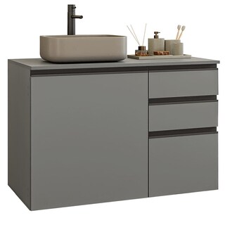 Foto 1 | Foto 1 | Gabinete De Baño Suspendido Madesa Nice 100cm Gris