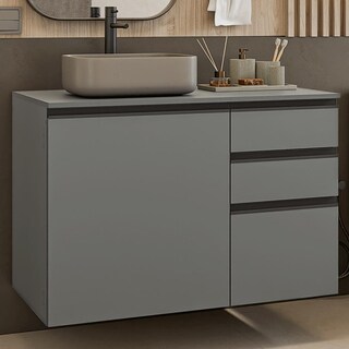 Foto 2 | Foto 2 | Gabinete De Baño Suspendido Madesa Nice 100cm Gris