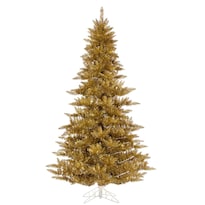 Árbol De Navidad Vickerman Con Orillos Dorados 60 Cm Sin Luces Con Soporte - Venta Internacional.