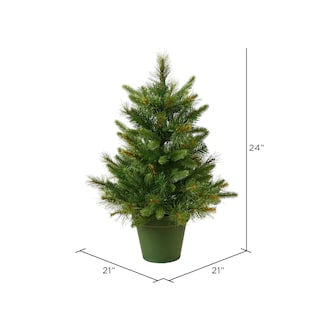 Foto 2 | Foto 2 | Árbol De Navidad Vickerman Pino Cachemira 24'' Sin Iluminar 60 Cm - Venta Internacional.