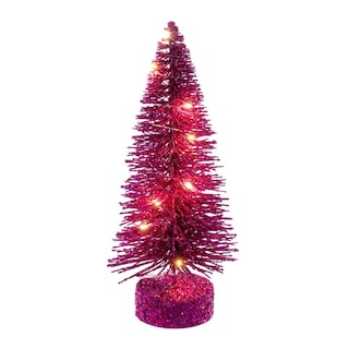 Foto 4 | Foto 4 | Set De Árboles De Cepillo De Botella Vickerman Rosa Fucsia Iluminados 20-25-30 Cm - Venta Internacional.