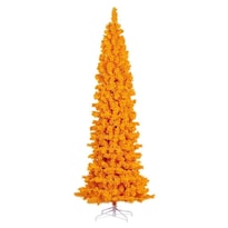 Árbol De Navidad Vickerman 730577-2m X 27cm Delgado Y Flocado Amarillo - Venta Internacional.