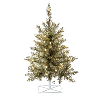 Foto 1 | Foto 1 | Árbol De Navidad Vickerman De 60 Cm Con Guirnalda Champagne Y Luces Led - Venta Internacional.