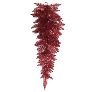 Foto 1 | Foto 1 | Gota De Navidad Vickerman De 36'' De Abeto Rojo Con Espumillón Sin Iluminar - Venta Internacional.