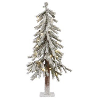 Foto 1 | Foto 1 | Árbol De Navidad Alpino Nevado Vickerman 90 Cm Con Luces Led Blanco Cálido - Venta Internacional.