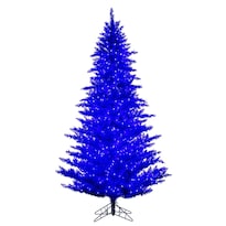 Árbol De Navidad Vickerman Azul De 60 Cm Con 50 Luces Led Blancas - Venta Internacional.