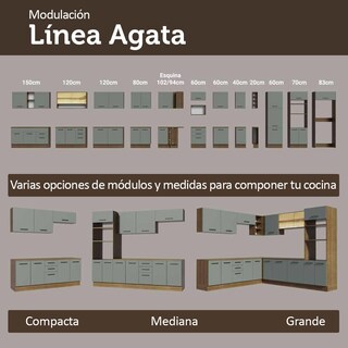 Foto 8 | Foto 8 | Kit Gabinete Bajo Con Armario De Vidrio Madesa Agata 70cm Mg