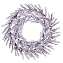 Guirnalda Navideña Vickerman 30'' De Pino Pistola Nevado Sin Iluminación - Venta Internacional.