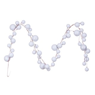 Foto 1 | Foto 1 | Guirnalda Vickerman De Alambre Con Bolas Y Ramas Perla Plateada De 3 M Para Interior - Venta Internacional.