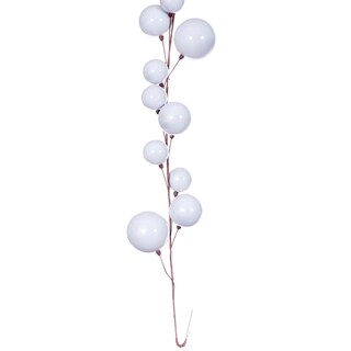 Foto 4 | Foto 4 | Guirnalda Vickerman De Alambre Con Bolas Y Ramas Perla Plateada De 3 M Para Interior - Venta Internacional.