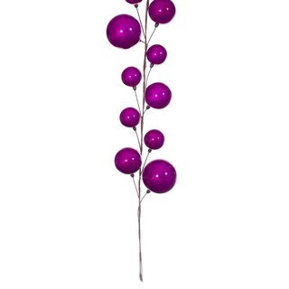 Foto 4 | Foto 4 | Guirnalda Vickerman De Alambre Con Bolas Y Ramas De Perlas Fucsias 3 M Interior - Venta Internacional.