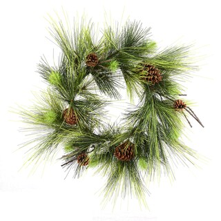 Foto 1 | Foto 1 | Corona Navideña Vickerman Boulder Pine 24 Cm Sin Luces Para Interior - Venta Internacional.