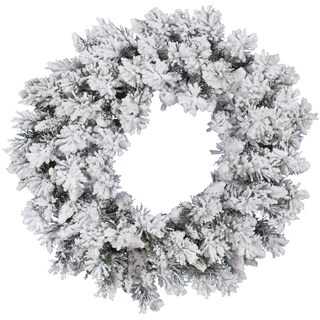 Foto 1 | Foto 1 | Corona Navideña Vickerman Con Nieve Artificial Flocked Snow Ridge 30 Cm - Venta Internacional.