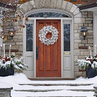 Foto 3 | Foto 3 | Corona Navideña Vickerman Con Nieve Artificial Flocked Snow Ridge 30 Cm - Venta Internacional.