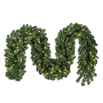 Guirnalda Navideña Vickerman Grand Teton Preiluminada 7.6 M - Venta Internacional.