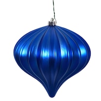 Adorno Navideño Vickerman Cebolla Azul Mate 5 7 Cm Juego De 3 - Venta Internacional.