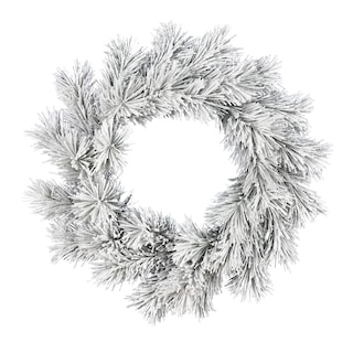 Foto 1 | Foto 1 | Corona Navideña De Pino Beckett Escarchado Vickerman De 30 Cm Con 32 Puntas - Venta Internacional.