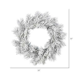 Foto 2 | Foto 2 | Corona Navideña De Pino Beckett Escarchado Vickerman De 30 Cm Con 32 Puntas - Venta Internacional.