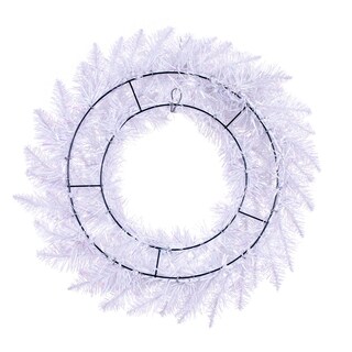 Foto 2 | Foto 2 | Corona Navideña Vickerman De Pino Blanco Brillante 60 Cm - Venta Internacional.