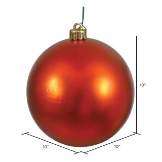 Foto 5 | Foto 5 | Adorno De Bola Vickerman 10'' Naranja Mate Envejecido - Venta Internacional.