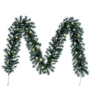 Foto 1 | Foto 1 | Guirnalda De Navidad Abeto Douglas Fir Vickerman 2 7 M Con Luces Led Blanco Cálido - Venta Internacional.