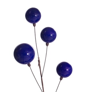 Foto 2 | Foto 2 | Guirnalda De Alambre Vickerman Con Bolas Y Ramas De Perlas Moradas 3 M - Venta Internacional.