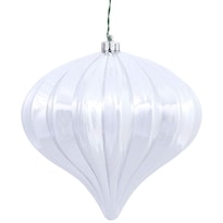 Adorno Navideño Vickerman Cebolla Brillante Plateada 5 7 Cm Juego De 3 - Venta Internacional.