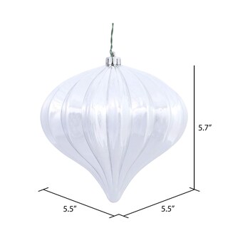 Foto 6 | Foto 6 | Adorno Navideño Vickerman Cebolla Brillante Plateada 5 7 Cm Juego De 3 - Venta Internacional.