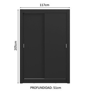 Foto 3 | Foto 3 | Ropero Closet Madesa Milano 2 Puertas Nn