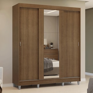 Foto 2 | Foto 2 | Ropero Closet Madesa Reno 3 Puertas 1 Espejo Con Pies Mm 02