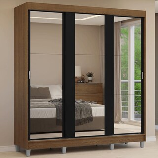 Foto 2 | Foto 2 | Ropero Closet Madesa Reno 3 Puertas 3 Espejos Con Pies Mn 3