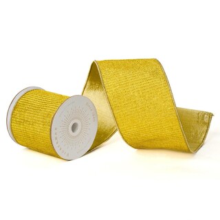 Foto 1 | Foto 1 | Cinta Vickerman Metálica Dorada Con Pliegues Y Alambre 10 Yardas De 4 Pulgadas - Venta Internacional.