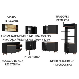 Foto 4 | Foto 4 | Cocina Integral Completa Modular Madesa Reims 452cm Nn 01