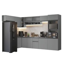 Cocina Integral Completa Modular Madesa Nice 465cm Gris