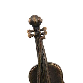 Foto 3 | Foto 3 | Decoración De Violín Para Mesa Benzara En Resina Color Bronce Oscuro De 46 Cm - Venta Internacional.