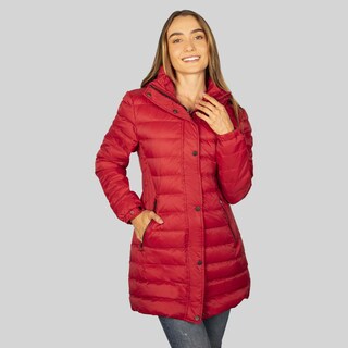 Foto 2 | Foto 2 | Chamarra Greenlander Roja Capitonada con Capucha para Mujer