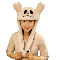 Gorro De Disfraz Skeleton Jack De Peluche Talla Única Para Mayores De 16 Años Unisex - Venta Internacional.